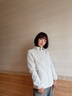 西域駱駝（VANCAMEL）抓絨衣男女加厚保暖搖粒絨內(nèi)膽開衫柔軟舒適立領(lǐng)上衣休閑衛(wèi)衣外套 YR669米白-女 L 曬單實拍圖
