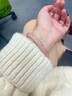 CHOMEL KINSEY粉水晶玉手鐲女年輕款粉色冰花玉鐲水晶鐲子送女友情人節(jié)520禮物 冰心粉晶（內(nèi)徑54-55mm） 曬單實(shí)拍圖