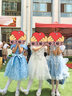 奧蒙威（AOMENGWEI）女童禮服公主裙甜美兒童花童婚紗生日連衣裙主持鋼琴演出服DY9208 白色短袖【單裙】 130 曬單實拍圖
