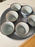 素美吉（SUMEIJI）主人杯日式小茶杯和風(fēng)豬口杯圍爐煮茶陶瓷茶杯茶碗復(fù)古茶口杯喝茶 茶杯-染唐草 曬單實(shí)拍圖