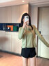 夫路尼優(yōu)瑜伽服女跑步運動套裝女五件套速干透氣防震健身服普拉提訓練衣褲 草綠五件套 M【建議體重80-100斤】 曬單實拍圖