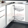 悍高（HIGOLD） 厨房橱柜180度转角拉篮 调味拉篮厨房置物架 900柜 2层 180°转角线条篮 实拍图