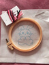 柚見檬（Pomelo Meet Lemon）刺繡手工diy材料包新手初學者兒童布藝繡花簡單零基礎入門刺繡 小兔子（非成品）材料包+繡繃 曬單實拍圖