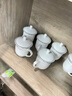鵬博陶瓷 景德鎮陶瓷茶杯套裝帶蓋碟辦公杯家用陶瓷會(huì )議杯定制水杯10只裝 10個(gè)金鐘杯,加厚款【銀邊 單杯】 曬單實(shí)拍圖