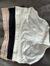 ubras女士内裤女抗菌底裆莫代尔三角裤棉感透气黑色+白色+瓷肌色M 实拍图