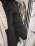 古德羅 GUDEILUO冬季過膝中長款情侶羽絨服韓版潮學生連帽加厚保暖寬松外套 黑色 3XL 適合180-220斤 曬單實拍圖