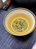 洛湘 景德鎮青花瓷主人杯高端陶瓷茶杯大號單杯手繪描金品茗杯收藏級 手繪纏枝蓮描金品茗杯 曬單實(shí)拍圖