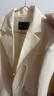 MO&Co.【新中式】西裝精致提花盤(pán)扣寬肩廓形含綿羊毛桑蠶絲外套 米杏色 M /165 曬單實(shí)拍圖