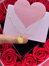 賽菲爾七夕禮物黃金吊墜女5G古法八寶羅盤福字蓮花掛墜項(xiàng)鏈禮物送 吊墜約1.45克+銀項(xiàng)鏈+配玫瑰禮盒【順豐發(fā)貨】 曬單實(shí)拍圖