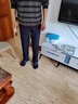 老爺車秋季老人休閑褲子男寬松直筒褲中老年外穿長(zhǎng)褲男士高腰爸爸加絨褲 春秋款不加絨深灰色 2XL 【建議120-130斤】 曬單實(shí)拍圖
