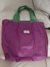 蕙意蕙純色抽繩束口袋環(huán)保購物袋可折疊方便攜帶媽媽市場(chǎng)收納買(mǎi)菜袋時(shí)尚 紫色 大號尺寸52*42CM 曬單實(shí)拍圖
