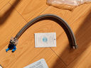 潛水艇軟管冷熱水管上水管家用馬桶角閥衛(wèi)生間洗手池面盆連接水龍頭進(jìn)水管不銹鋼編織管高壓防爆雙頭通用配件 【40cm自動斷水款】接馬桶、雙孔冷熱龍頭 曬單實(shí)拍圖