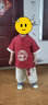 G.DUCKKIDS兒童漢服男童夏季短袖唐裝寶寶夏裝周歲禮服中國風(fēng)套裝表演服棉麻 酒紅色 飛龍在天 110 曬單實拍圖