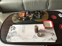 柚格禪意吸水茶巾茶杯茶墊布中式桌布養壺茶巾墊蓋布茶具蓋布茶布茶席 墨竹 長(cháng)80cm寬35cm 曬單實(shí)拍圖