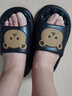 百慕傾臣涼拖鞋女士室內外穿浴室洗澡卡通簡(jiǎn)約可愛(ài)舒適防滑耐磨夏涼拖鞋男 黑色 36-37 適合35-36（內長(cháng)235MM） 曬單實(shí)拍圖