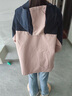 史努比兒童沖鋒衣三合一2024冬季新款女孩棉服中大童羽絨內膽女童外套 e帶帽努比貼K紫+純色米 120 曬單實(shí)拍圖