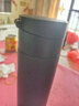 蘇泊爾（SUPOR）保溫杯316L不銹鋼水杯男士女士長(cháng)效保熱保冷杯子便攜式可車(chē)載茶杯 一鍵開(kāi)合保溫杯【儒雅黑】 500ml 曬單實(shí)拍圖
