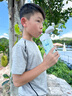 MARCUS&MARCUS兒童316不銹鋼保溫杯雙蓋吸管直飲水杯小學(xué)生便攜防摔背帶水壺 恐龍酷寶杯 350ml 曬單實(shí)拍圖