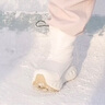 駱駝（CAMEL）冬季雪地靴女款厚底加絨保暖棉鞋防潑水短靴子F24C026613 曬單實拍圖