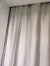 阿黎 全遮光防晒隔热窗帘挂钩式布拉格奶油色3.0米宽*2.7米高 单片 实拍图