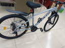 英克萊自行車(chē)成人山地車(chē)公路賽車(chē)單車(chē)通勤騎行變速越野中學(xué)生初中青少年【旗艦款水泥灰】26英寸[{