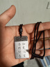 定制刻字999足銀純I銀百福平安無事牌吊墜男女情侶項(xiàng)鏈兒童平安牌 45克黑色字（中版） 曬單實(shí)拍圖