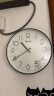 天王星挂钟客厅卧室石英钟现代简约创意钟表免打孔时尚个性时钟挂表30cm 实拍图
