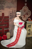 纖縷法式白色一字肩輕婚紗高級緞面新娘結(jié)婚迎賓出門紗宴會敬酒晚禮服 白色拉鏈款 現(xiàn)貨 S 曬單實拍圖