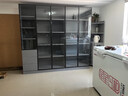 覓蘭酒柜客廳新款輕奢高展示柜定制儲物柜一體靠墻酒柜玻璃柜門 灰色80雙門+120雙門三抽 曬單實拍圖