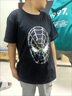 G.duck棉子蜘蛛俠衣服夏季亮片t恤兒童夏裝奧特曼男童變色短袖上衣 蜘蛛俠黑色 130 cm 曬單實(shí)拍圖