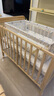 好孩子（gb）嬰兒床拼接大床實(shí)木寶寶新生多功能松木兒童床拼接木床MC283 283床+3CM床墊 曬單實(shí)拍圖