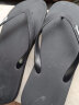李宁 LI-NING 拖鞋男女式人字拖室内外防滑耐磨LSXP800-1黑色44码 实拍图