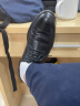 奥康（Aokang）男鞋牛皮皮鞋男士商务正装圆头系带低帮鞋子 黑色内增高皮鞋 38 实拍图