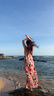 拓澀（TUOSE）連衣裙夏季新款香港潮牌超火泰國(guó)巴厘島沙灘裙超仙露背吊帶裙三亞海邊度假女長(zhǎng)裙 花朵 M 曬單實(shí)拍圖