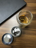 ONEDAY泡茶杯茶水分離男士新款高檔辦公雙層玻璃杯耐熱過濾水杯子 鋼本色250ml 曬單實拍圖