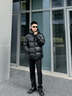 高梵黑金鵝絨服先鋒4.0五格面包服短款男士羽絨服 黑色 L 曬單實(shí)拍圖