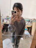 薇戀夢(mèng)嵐糯嘰嘰毛衣慵懶風(fēng)復古加厚V領(lǐng)寬松灰色麻花毛衣女學(xué)生秋冬韓版百搭針織衫潮 灰色毛衣 2XL 曬單實(shí)拍圖