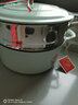 鐵工房琺瑯鑄鐵雙層蒸鍋不銹鋼蒸籠三層家用不粘搪瓷燉鍋煮粥鍋琺瑯鍋 碧梨綠(內白)+304蒸籠 3層 26cm 曬單實(shí)拍圖