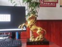 錦呈祥黃銅馬到成功馬擺件辦公室家居裝飾品送朋友送客戶公司開業(yè)禮物 馬到成功27*8.5*27 曬單實拍圖