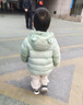 G.DUCKKIDS小黃鴨折扣兒童羽絨服男童女童寶寶衣服嬰兒輕薄外套秋冬裝2024新 綠色 73cm(73cm)充絨量25克 曬單實(shí)拍圖