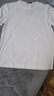 2件裝小白t夏季三代冰絲純棉涼感短袖T恤男白色小丅 凈色白色+黑色 M 男建議體重90-120斤 曬單實(shí)拍圖