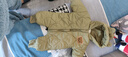 贏一貝（Yingyibei）嬰兒冬季外出服男女寶寶連體衣秋冬外穿保暖衣新生兒衣服加厚加絨 綠色 66 曬單實拍圖