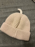 嬰兒帽子秋冬季男女寶寶加厚保暖毛線(xiàn)帽可愛(ài)小老虎護耳針織帽新款 小老虎-米色 5個(gè)月-2歲（44-48cm） 曬單實(shí)拍圖