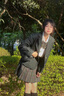 HERAGAIA川町香jk制服百褶半身格裙2025夏套裝格子正版學院風學生校服短裙 31竹取格裙+短袖襯衫+領(lǐng)結(jié) M （推薦90斤-100斤） 曬單實拍圖