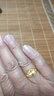 千影珠寶黃金戒指女款素金指環(huán)AU750真金飾品花朵結婚首飾年輕送媽媽 AU750 大花戒指(2.17-2.6g) 曬單實(shí)拍圖
