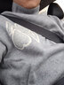 威可多（VICUTU）男士毛衣秋冬季親膚綿羊毛舒暖高領(lǐng)針織衫時(shí)尚針織衫 灰色 L 曬單實(shí)拍圖