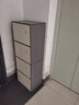 灝森夢(mèng)鞋柜門(mén)口窄款進(jìn)門(mén)小戶(hù)型立式家用玄關(guān)轉角拐角儲物柜門(mén)口鞋架 【四門(mén)八層】灰+白色118CM 曬單實(shí)拍圖