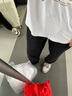 雅鹿牛仔褲男夏季薄款美式高街潮牌男裝寬松直筒長(zhǎng)褲休閑涼感褲子男 1021黑色 L 曬單實(shí)拍圖