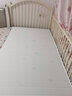 天壇家具鐵藝床加寬拼接床男童女寶帶護(hù)欄小孩床 （帶護(hù)欄）1.0*2.0床+7cm棕墊 曬單實(shí)拍圖