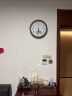 北极星（POLARIS）挂钟客厅家用智能钟木纹电波时钟自动对时钟表 79603木纹智能机芯 实拍图
